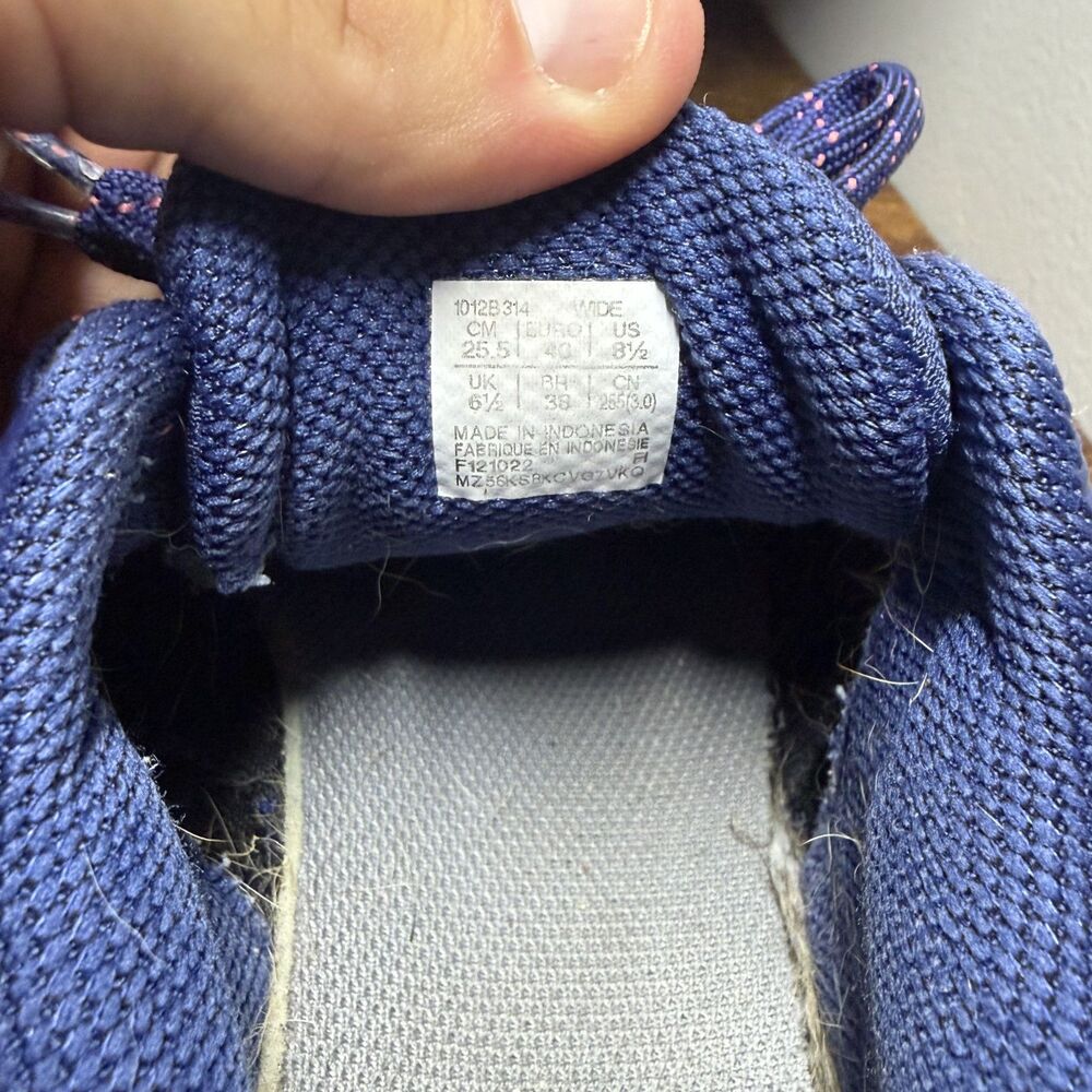 Size 8.5 Wide Womens - ASICS Gel Venture 9 Indigo Blue Papaya Trail Running Shoe - Picture 6 of 6